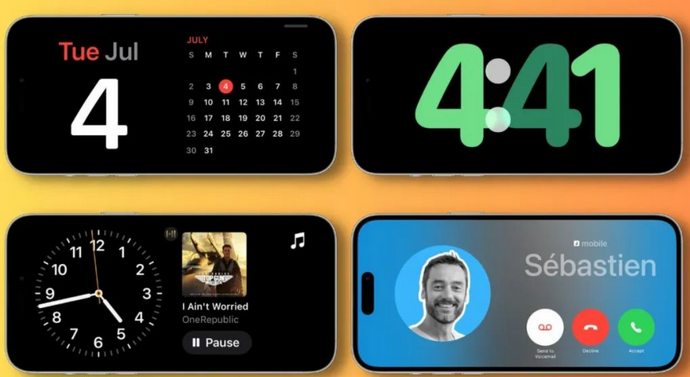 临淄苹果手机维修分享iOS17横屏充电待机显示有什么好处 